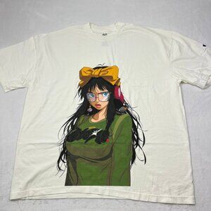 Mcflyy x Staple Star Shirt‎ Men XXL White Short Sleeve Cotton New 2XL